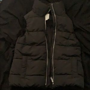 Black puffy vest